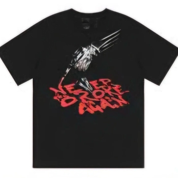 Vlone Black Graphic T-Shirt with Red Design New - Picture 1 of 3